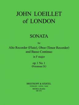 6 Sonaten op. 1: Nr. 1 f-Moll 
