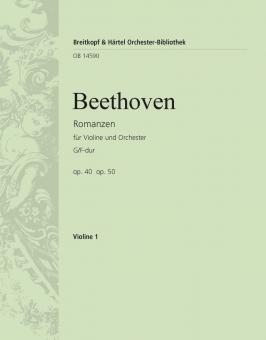 Romanzen G-Dur op. 40 und F-dur op. 50 für Violine und Orchester 