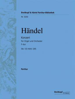 Orgelkonzert Nr. 13 F-Dur HWV 295 