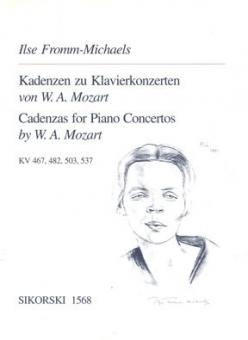 Cadenzas for Piano Concertos by W. A. Mozart (K 467/K 482/K 503/K 537) 