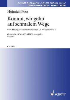 Drei Madrigale nach slowakischen Liebesliedern Nr. 3 Standard