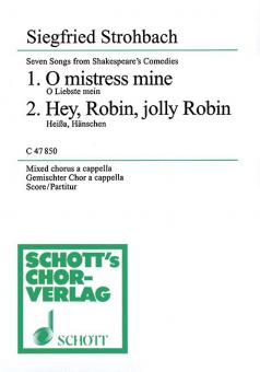 7 Songs from Shakespeare's Comedies Nos 1 & 2 Standard