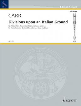 Divisions Upon An Italian Ground Standard