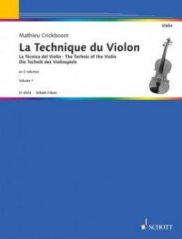 The Technique of the Violin Vol. 1 Standard