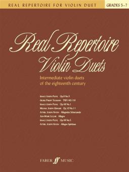 Real Repertoire For Violin Duet 