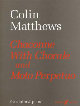 Chaconne with Chorale and Moto Perpetuo 