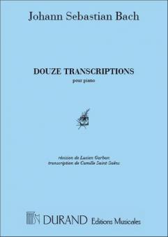 12 Transcriptions pour Piano 