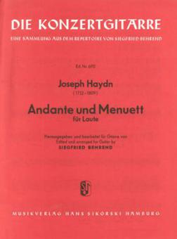 Andante and Minuet for Lute 