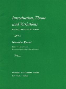 Introduction, Theme, And Variations 