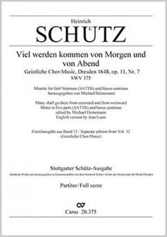 Viel werden kommen von Morgen und von Abend SWV375 Download