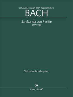 Sarabanda con Partite BWV 990 