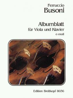 Albumblatt e-moll 