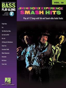 Bass Play-Along Vol. 10: Jimi Hendrix Smash Hits 