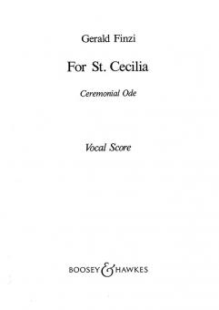For St. Cecilia op. 30 