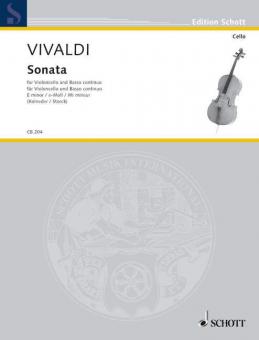 Sonata E Minor RV 40 Standard