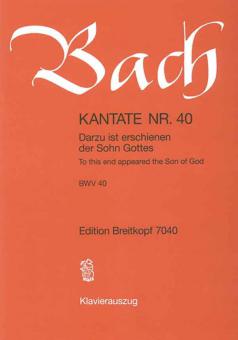 To This End Appeared The Son Of God BWV 40 