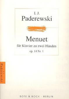 Menuett op. 14/1 