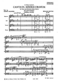 Cantata Misericordiae op. 69 