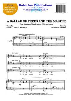 Ballad Of Trees And The Master 
