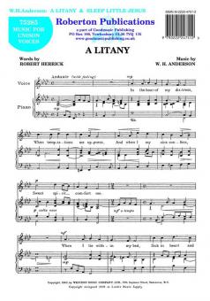 Litany / Sleep, Little Jesus 