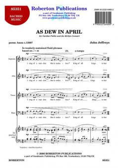As Dew In April 