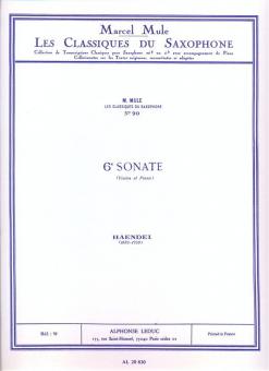 Sonate No. 6 (Violon) 