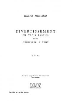 Divertissement en 3 Parties 