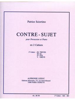 Contre-Sujet Cahier 2 / Percussion et Piano 