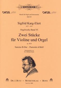 Zwei Stücke für Violine und Orgel op. 48 Heft 20 