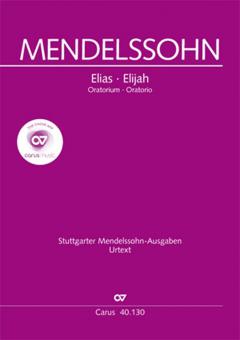 Elijah MWV A 25 - Full score, paperback Standard