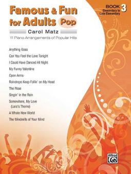 Famous & Fun for Adults: Pop, Book 3 