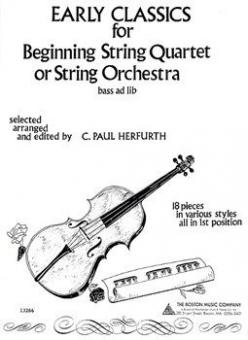 Early Classics for Beginning String Quartet or String Orchestra 
