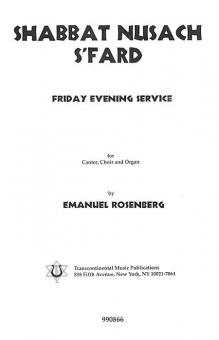 Shabbat Nusach S'Fard (Collection) 