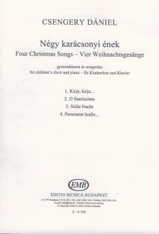 Vier Weihnachtsgesänge für Kinderchor und Klavier 