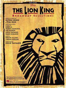 The Lion King Broadway Selections (Easy Piano) 