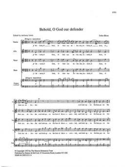 Behold, O God Our Defender And Let My Prayer Come Up 