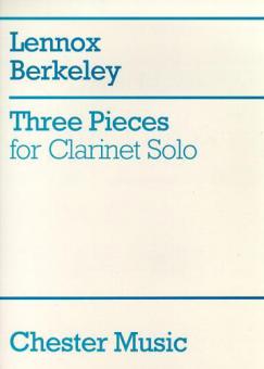 Three Pieces For Clarinet Solo 