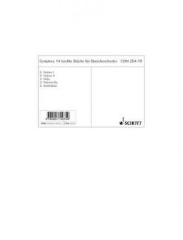 14 Easy Pieces for String Orchestra GeWV 134 