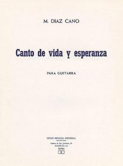 Diaz Cano Canto De Vida Y Esperanza Guitar 