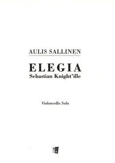 Elegia Sebastian Knight'ille 