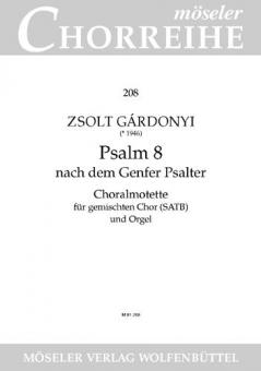 Psalm 8 From The Genevan Book Of Psalms Standard