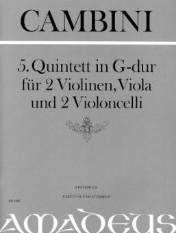5. Quintetto in sol maggiore 
