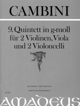 9. Quintetto in sol minore 