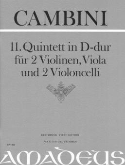 11. Quintetto in re maggiore 