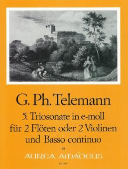 5. Triosonate in e-moll TWV 42:e1 