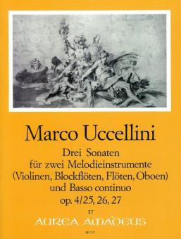 3 sonate op. 4/25, 26, 27 