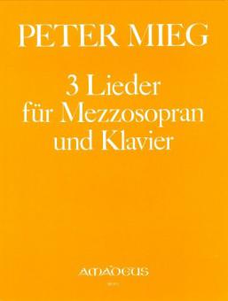 3 canzoni per mezzosoprano e pianoforte 