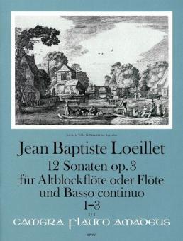 12 sonate op. 3 Vol. I: Sonate 1-3 