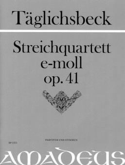 Quartetto in mi minore oo. 41 