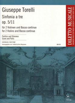 Sinfonia o tre e-Moll op. 5/11 G 127 